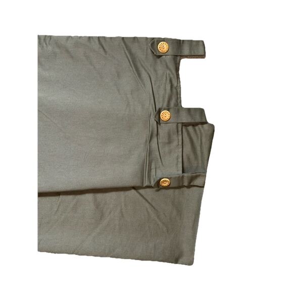 3 Custom Made Tab Top Drapes Curtains Panels Green Lined High End Set Cotton - Picture 7 of 8